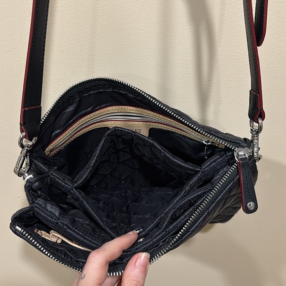 MZ Wallace Black Quilted Crossbody Bag - Picture 8 of 12